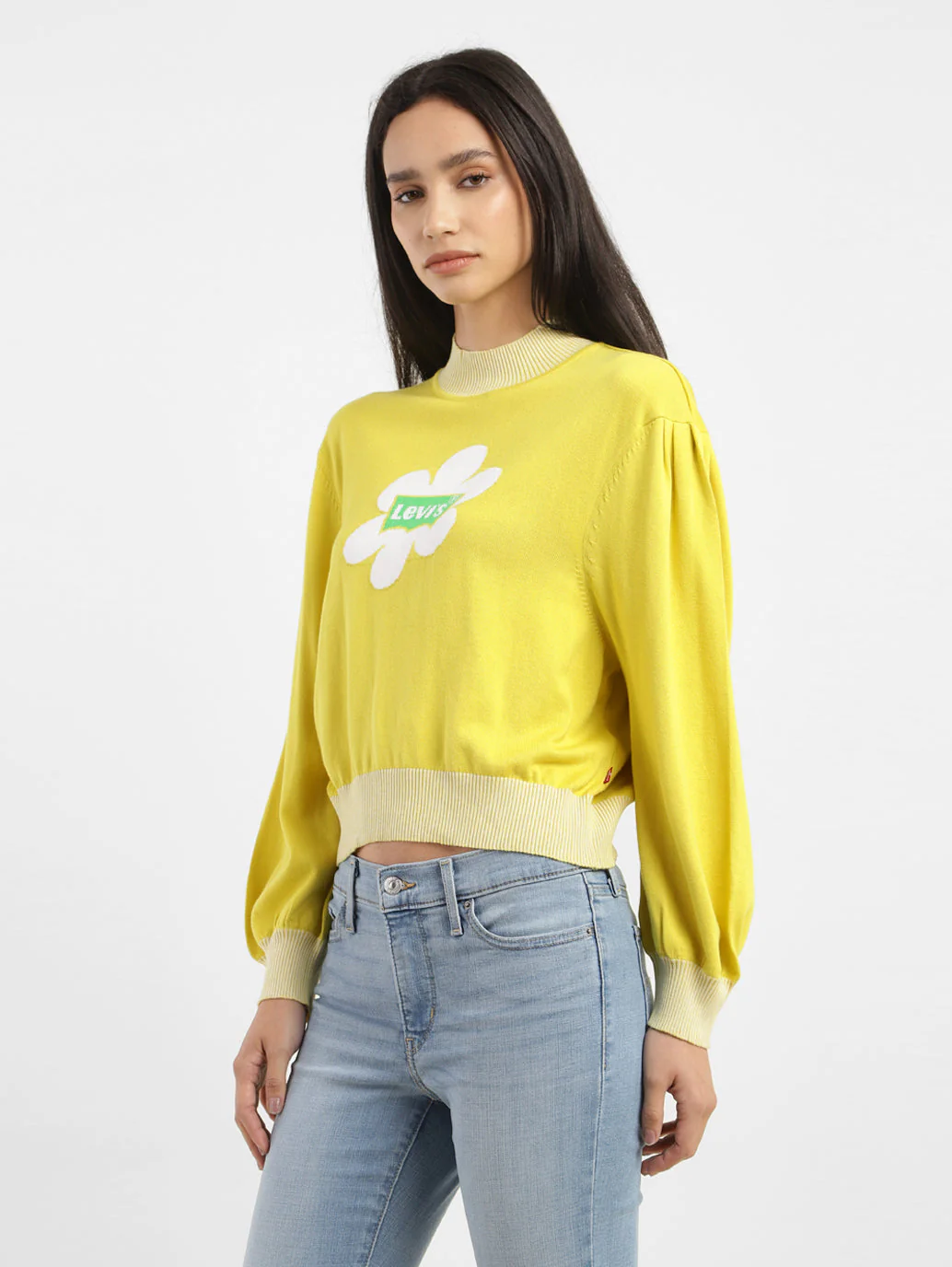 Women's Brand Logo High Neck Sweatshirt - Image 4