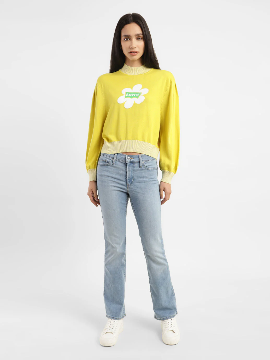 Women's Brand Logo High Neck Sweatshirt - Image 6