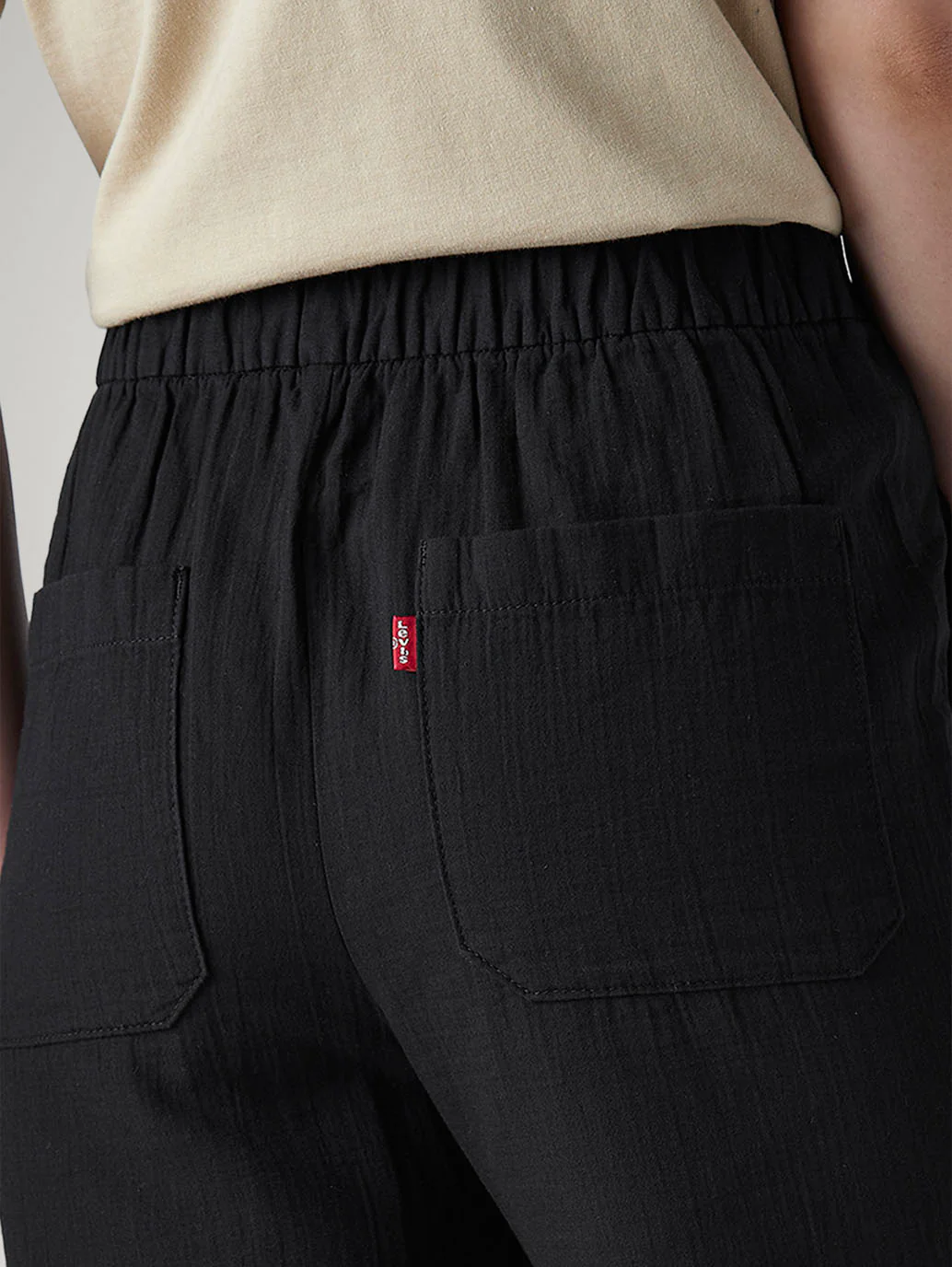 Women's Black Loose Fit High Rise Cargos - Image 5