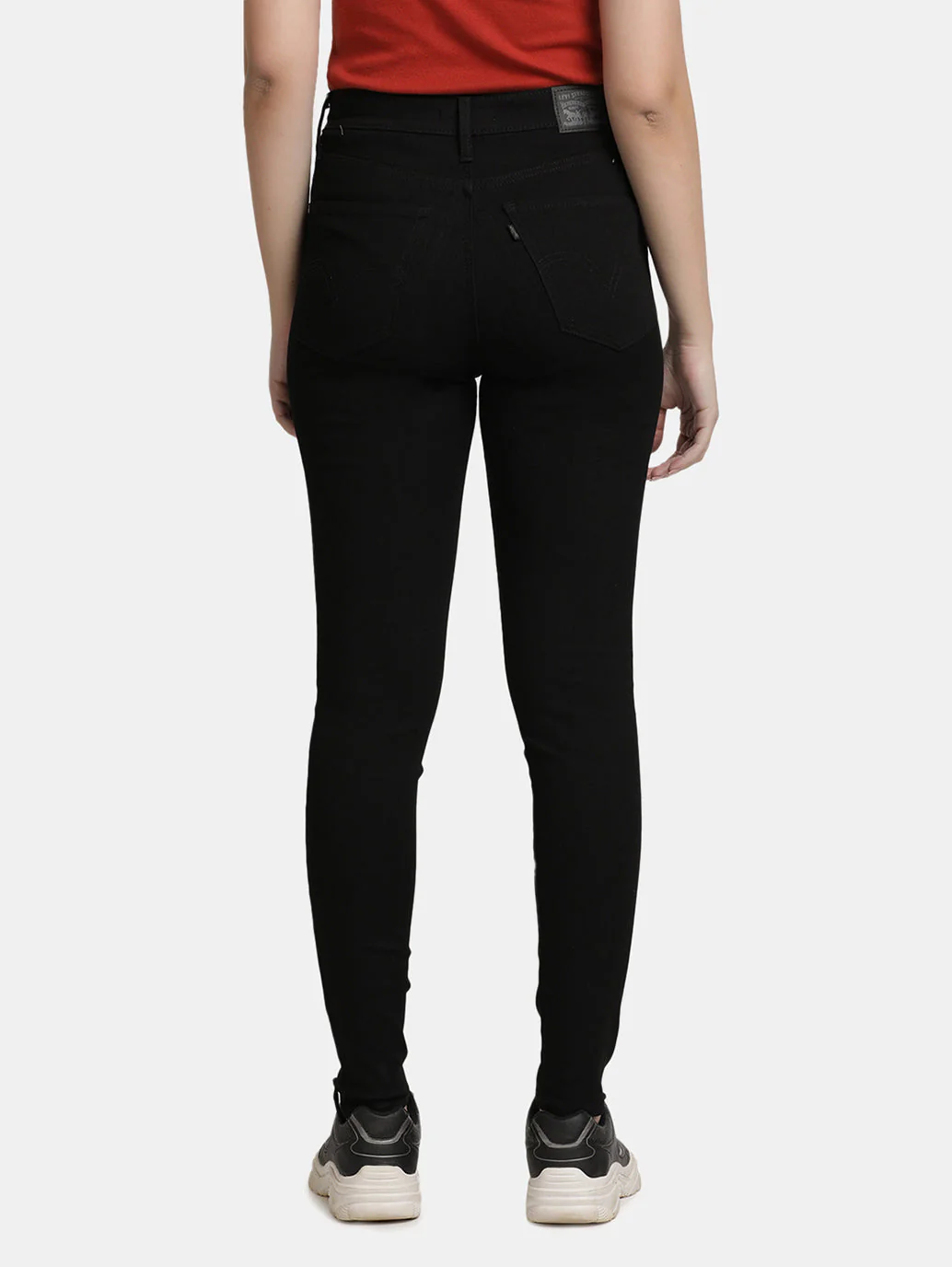 Women's Black Mile High Wide Leg Fit High Rise Jeans - Image 3
