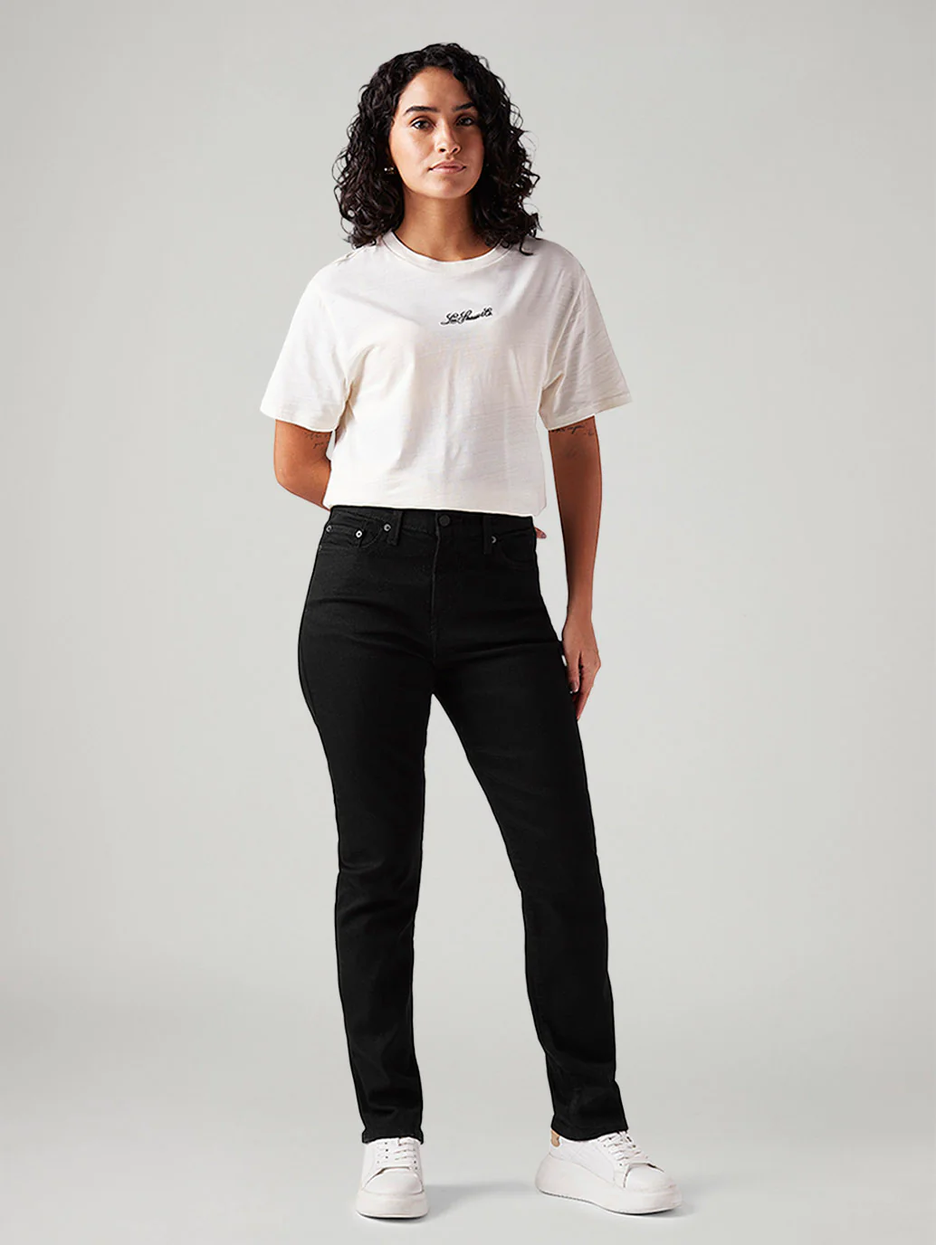 Women's Black Wedgie Slim Fit Mid Rise Jeans - Image 2