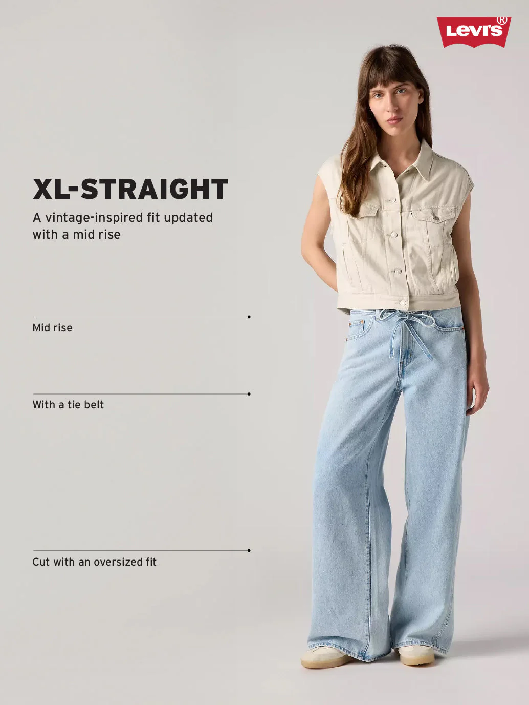 Women's Blue XL Straight Loose Fit Mid Rise Redloop Jeans - Image 4