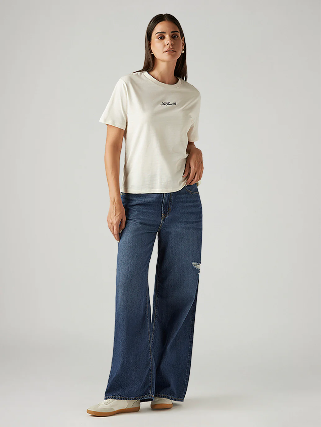 Women's Cinch Ribcage Wide Leg Fit High Rise Jeans - Image 7