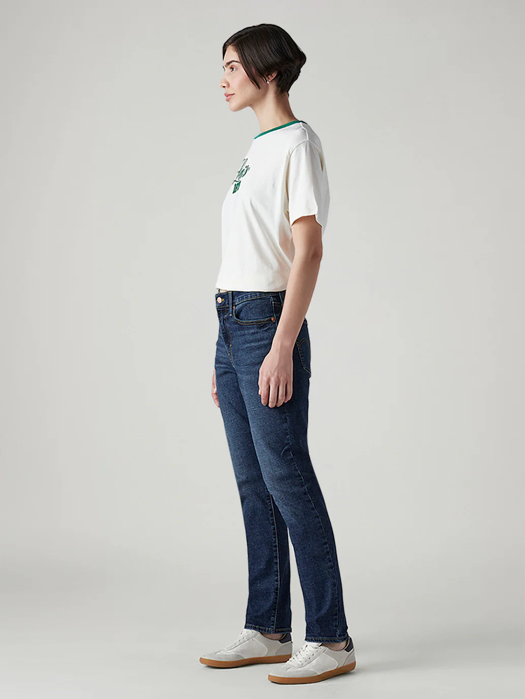 Women's Blue Wedgie Slim Fit Mid Rise Jeans - Image 6