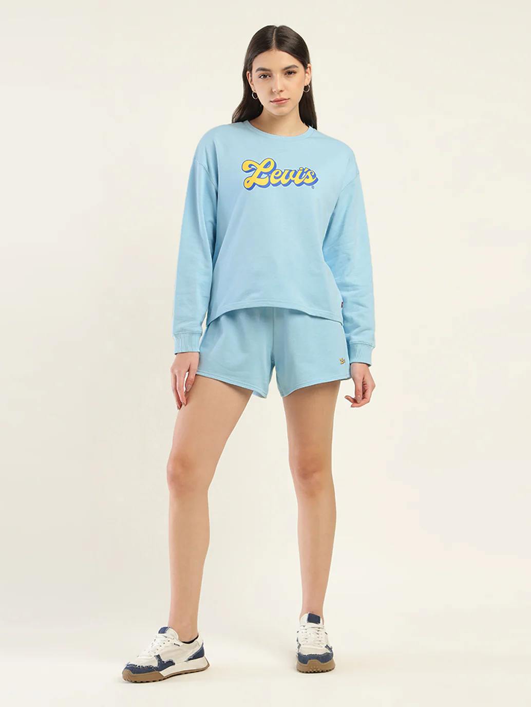 Women's Brand Logo Blue Co-ord Set - Image 2