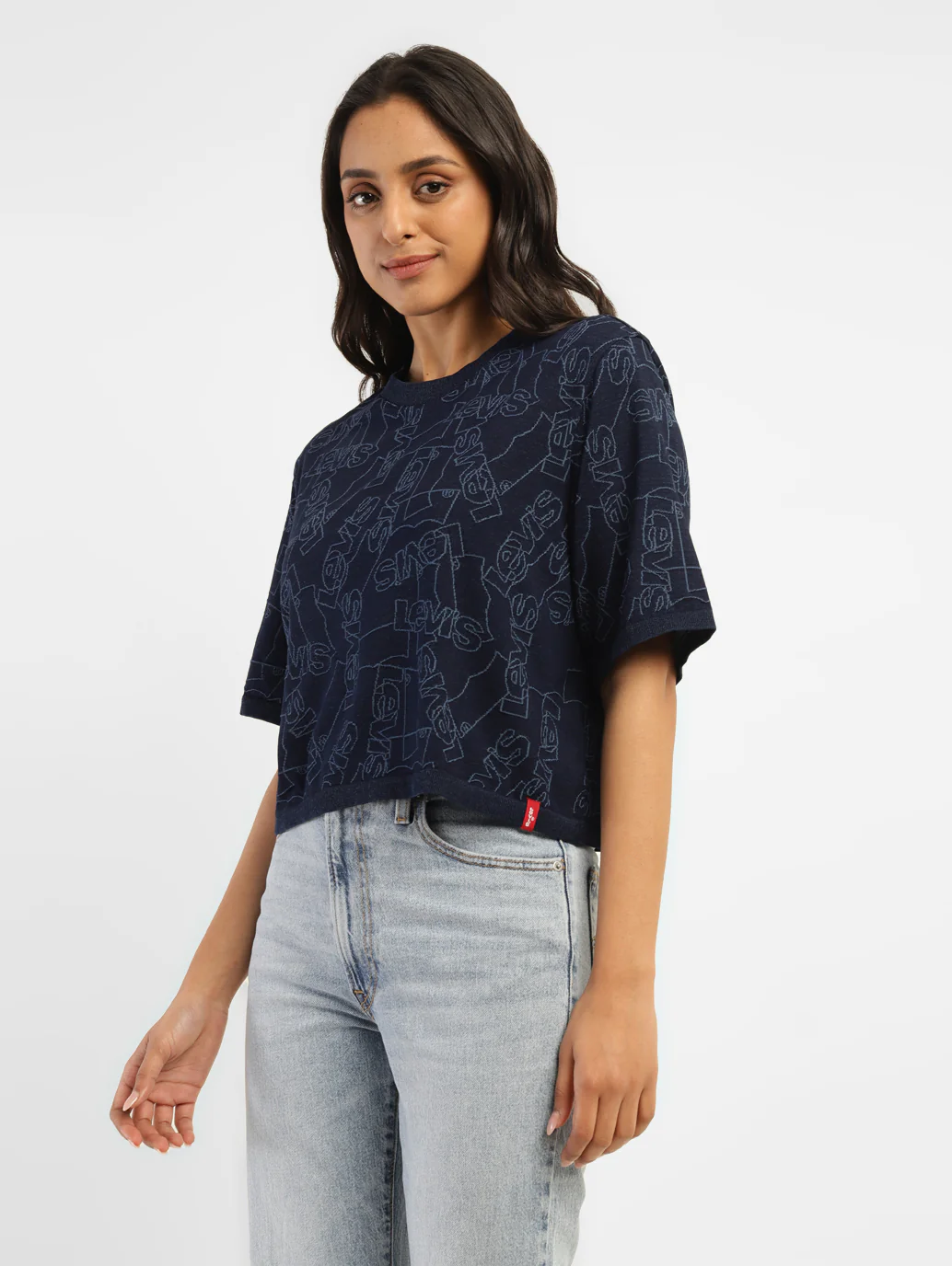 Women's Brand Logo Boxy T-Shirt - Image 4