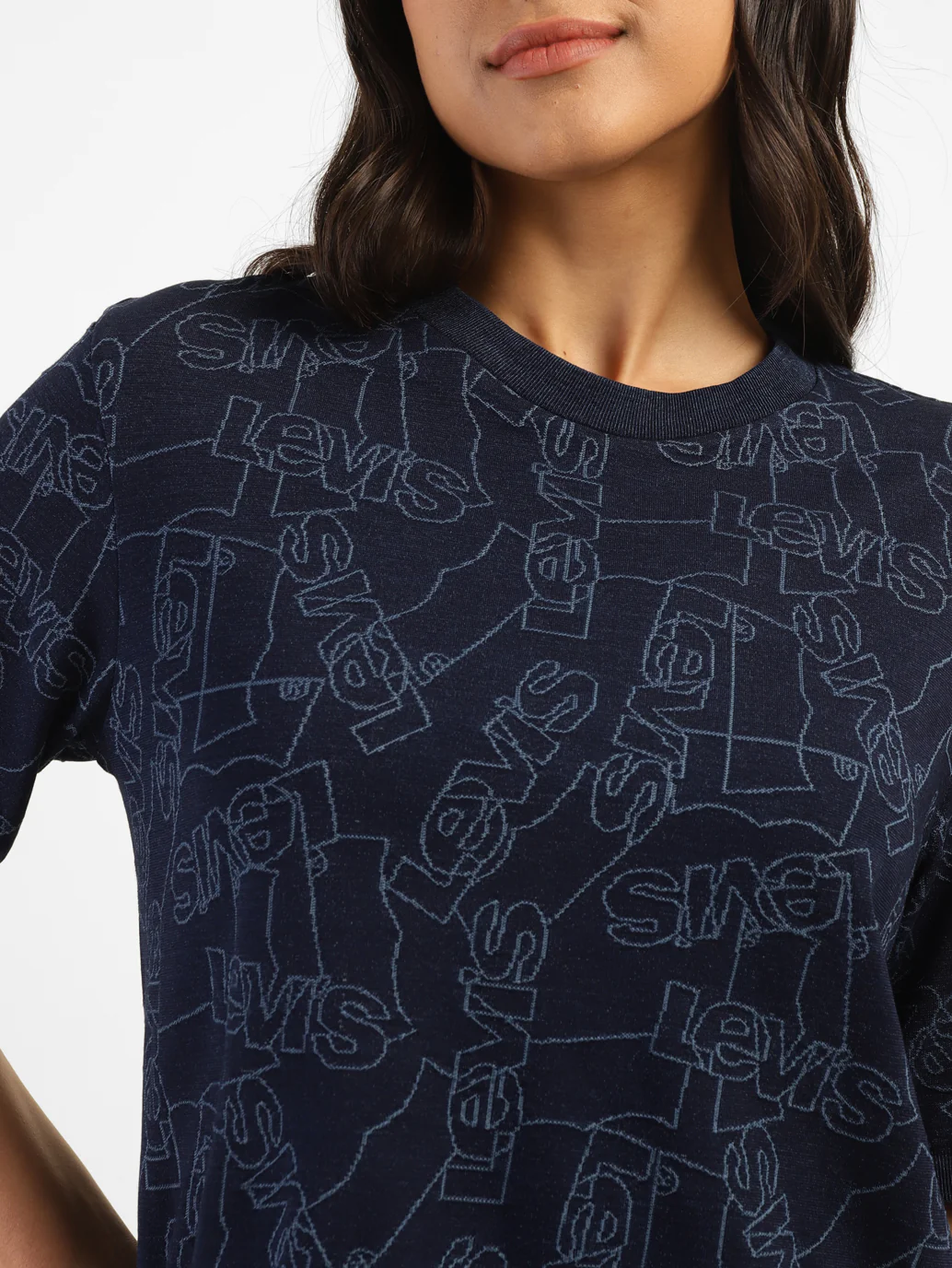 Women's Brand Logo Boxy T-Shirt - Image 8