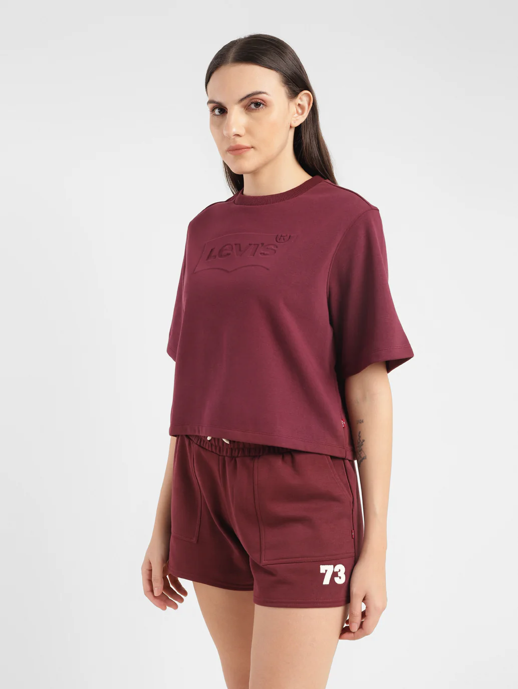 Women's Brand Logo Boxy T-Shirt - Image 4