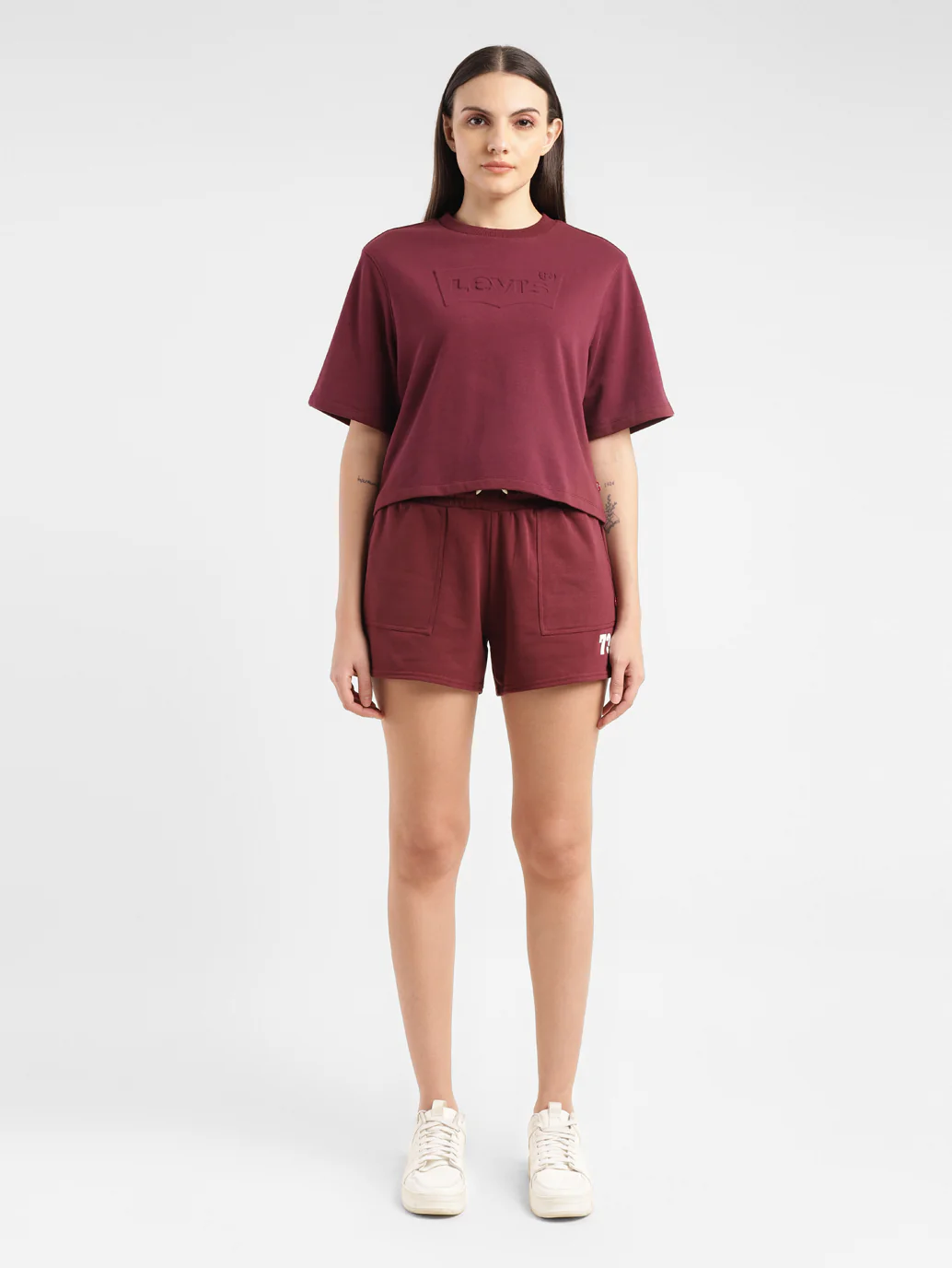 Women's Brand Logo Boxy T-Shirt - Image 8