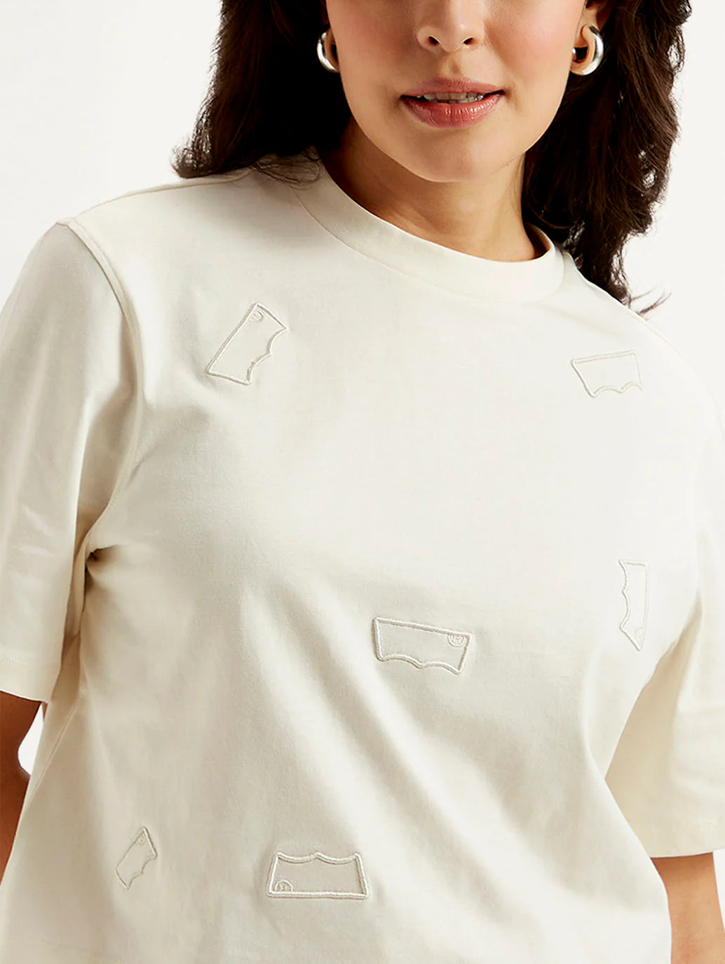 Women's Brand Logo Boxy T-shirt - Image 4