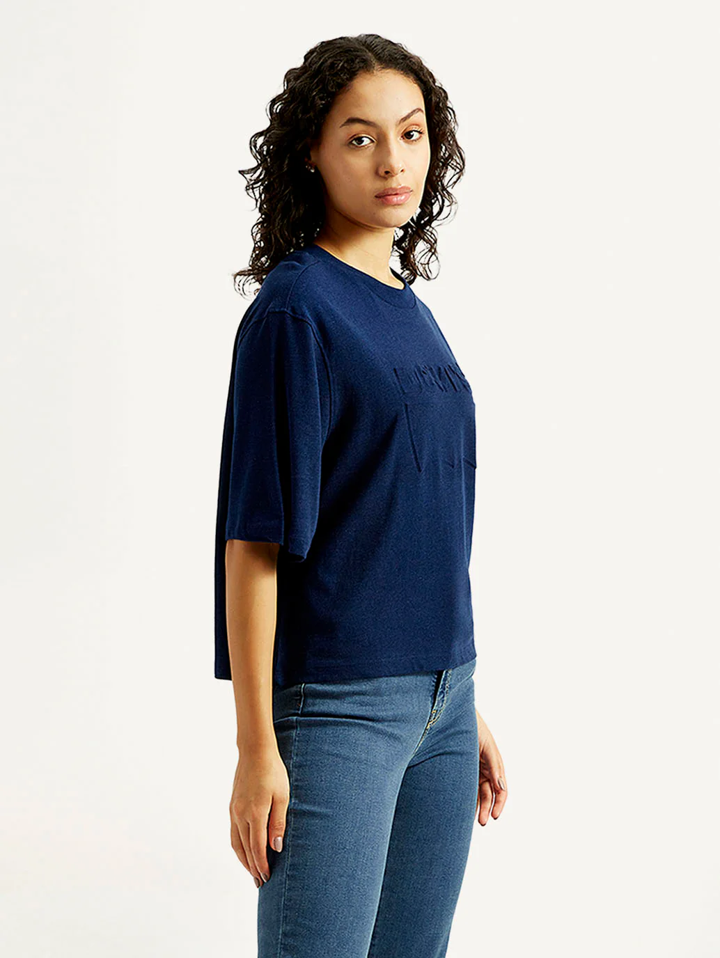 Women's Brand Logo Boxy T-shirt - Image 4
