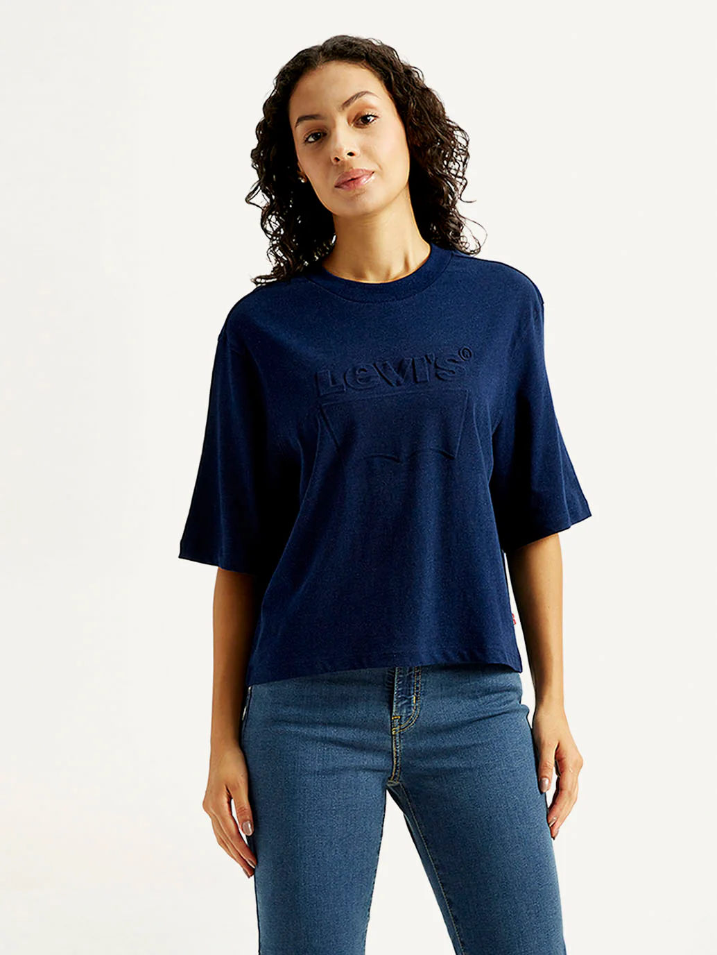Women's Brand Logo Boxy T-shirt - Image 5