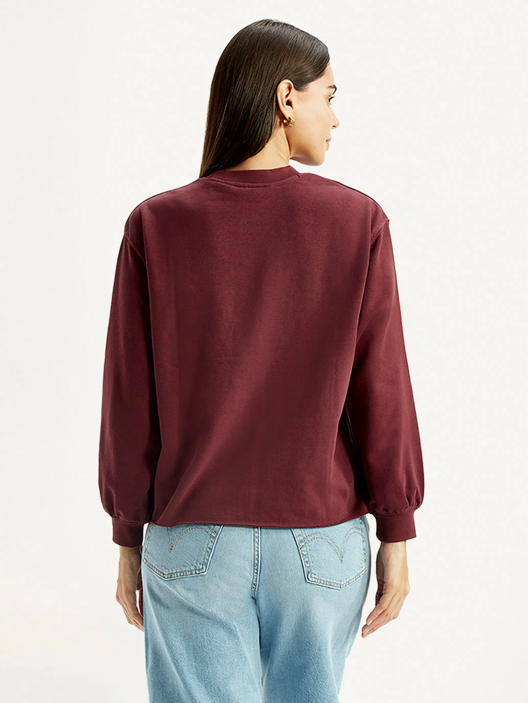 Women's Brand Logo Crew Neck Sweatshirt - Image 3