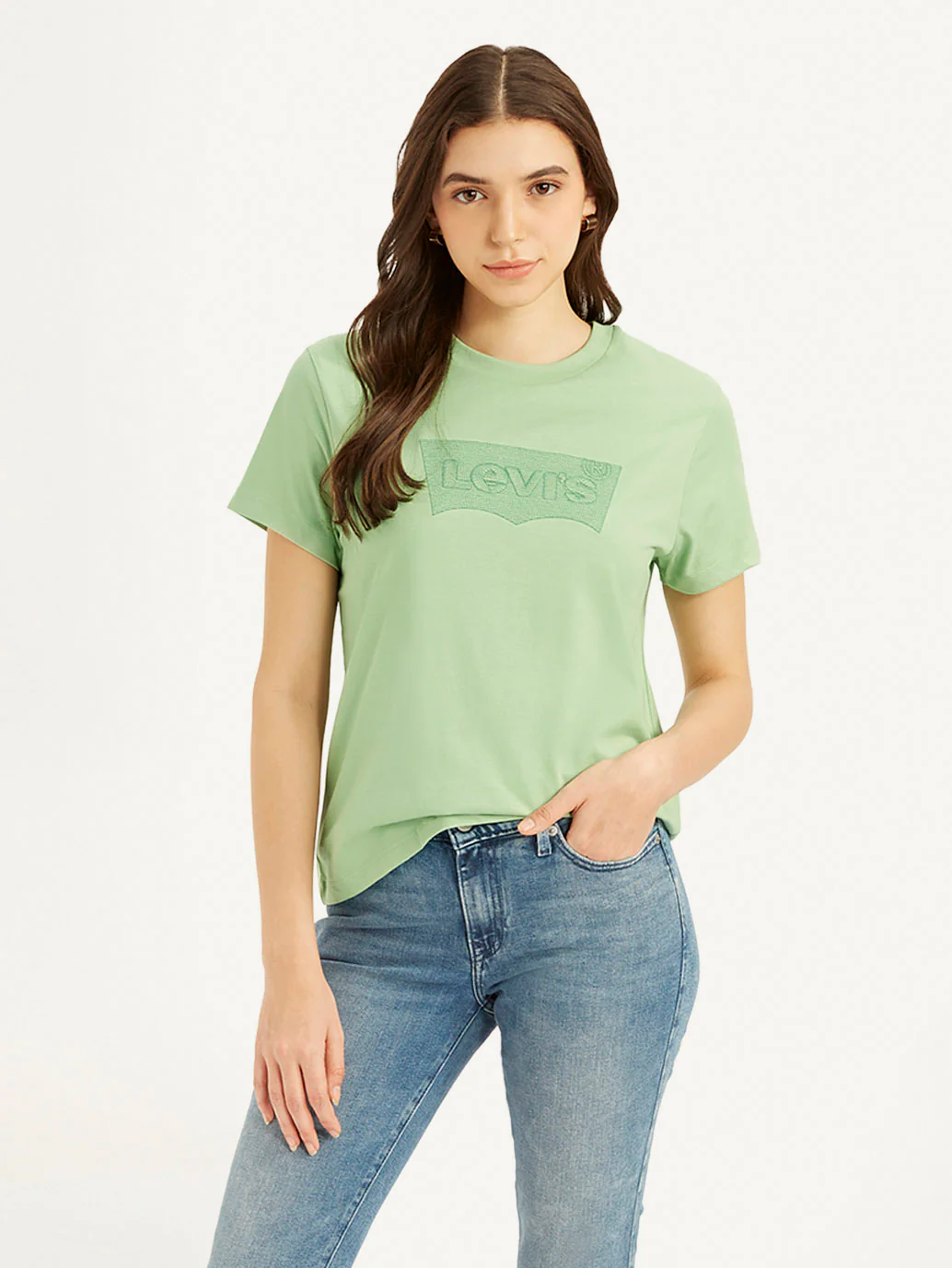 Women's Brand Logo Relaxed Fit T-Shirt