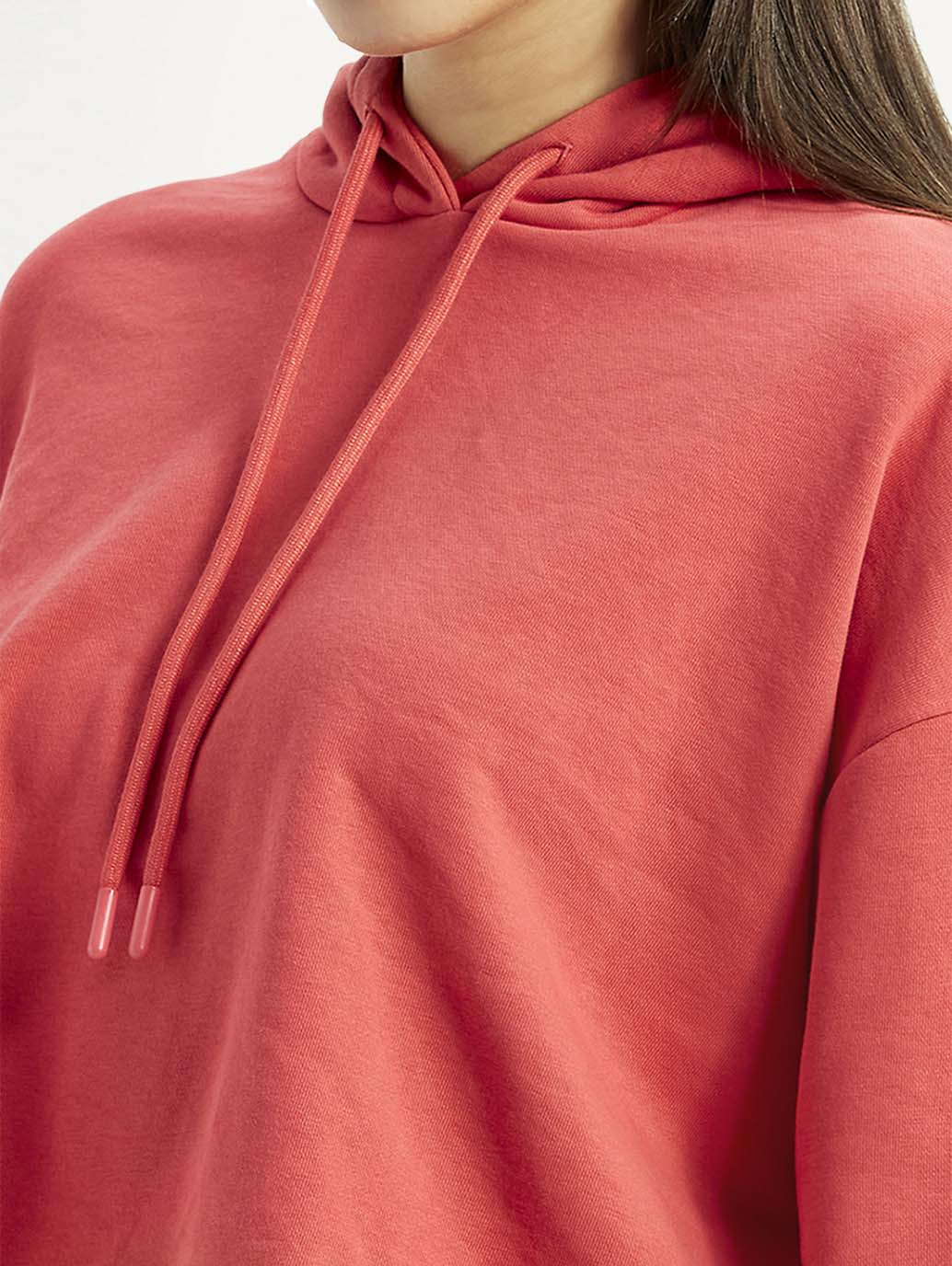 Women's Brand Logo Coral Hooded Sweatshirt - Image 4