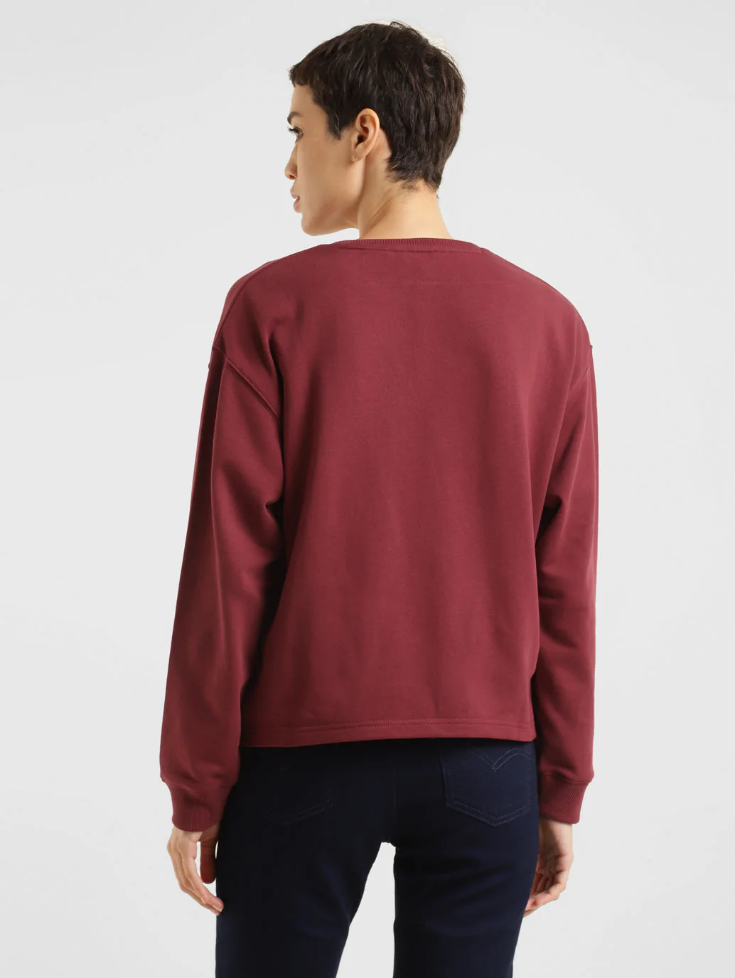 Women's Brand Logo Crew Neck Sweatshirt - Image 3