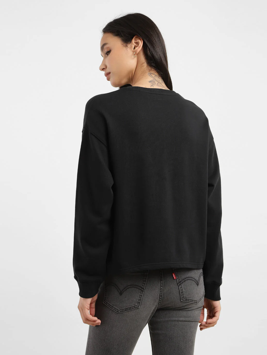 Women's Brand Logo Crew Neck Sweatshirt - Image 3