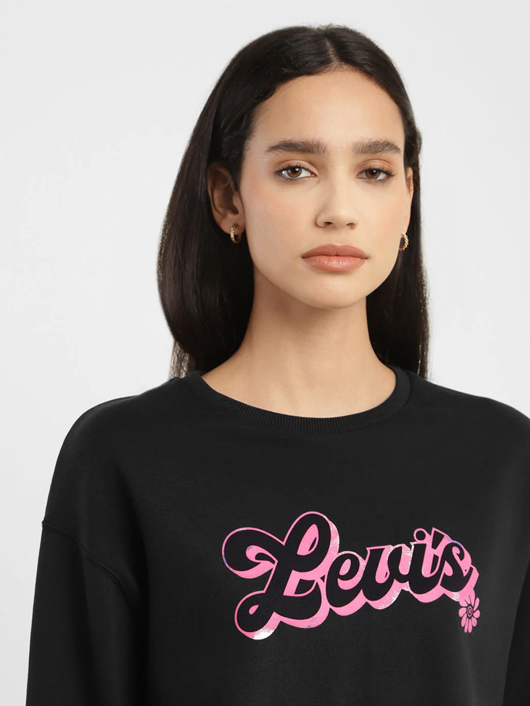 Women's Brand Logo Crew Neck Sweatshirt - Image 5