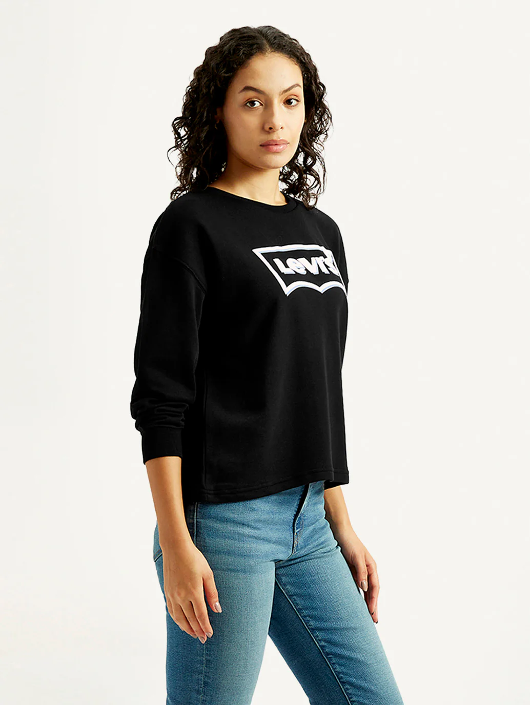 Women's Brand Logo Crew Neck Sweatshirt - Image 5