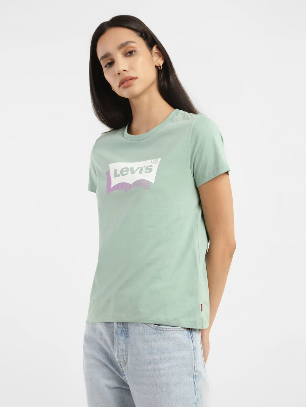 Women's Brand Logo Crew Neck T-shirt - Image 4