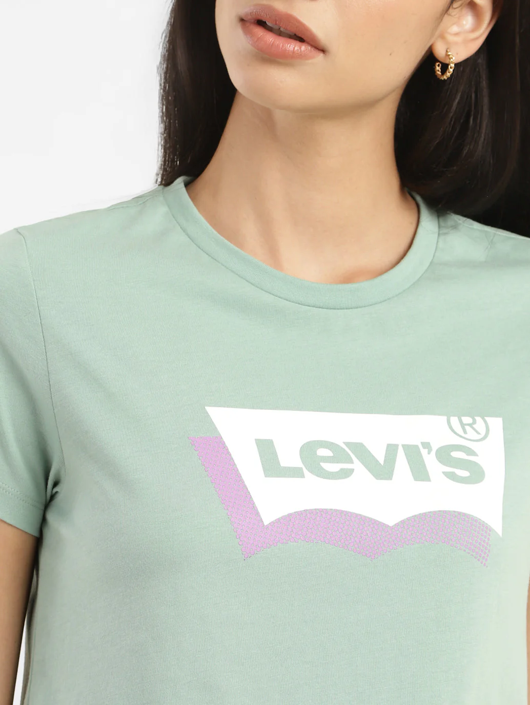 Women's Brand Logo Crew Neck T-shirt - Image 5