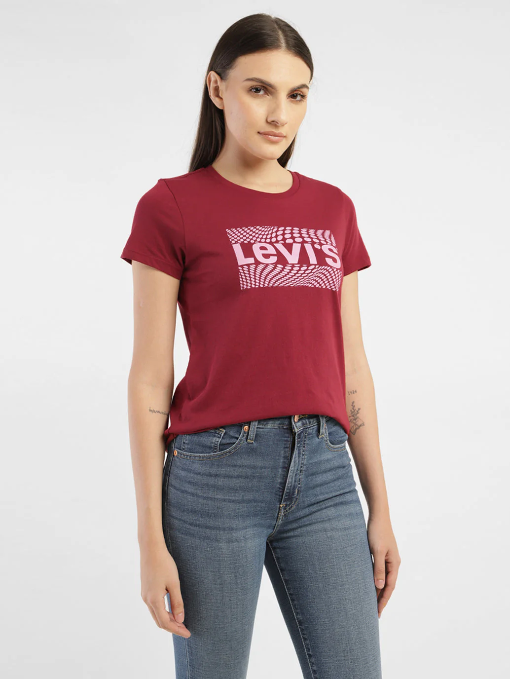 Women's Brand Logo Crew Neck T-shirt - Image 6
