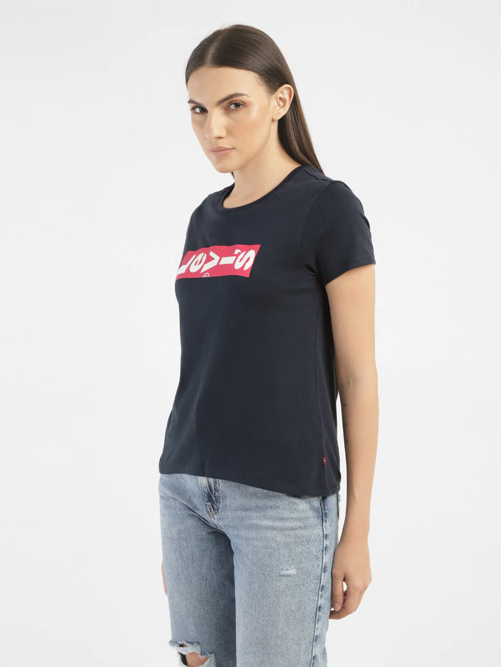 Women's Brand Logo Crew Neck T-shirt - Image 4