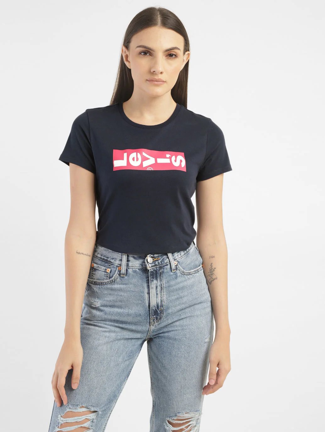Women's Brand Logo Crew Neck T-shirt - Image 6