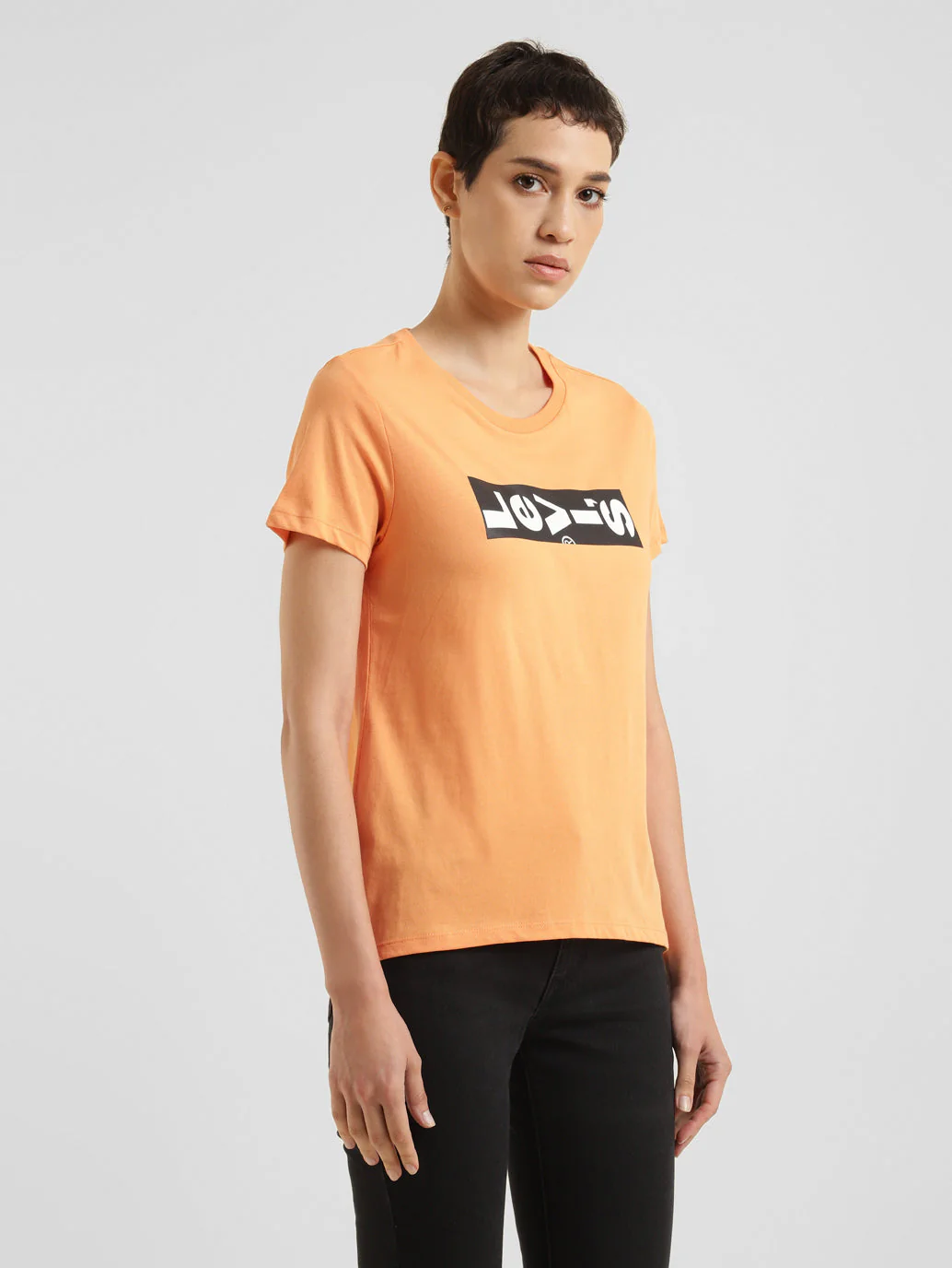 Women's Brand Logo Crew Neck T-shirt - Image 4