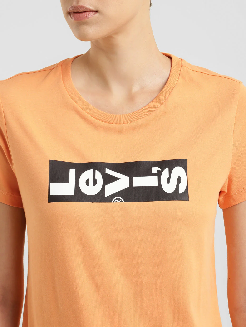 Women's Brand Logo Crew Neck T-shirt - Image 5