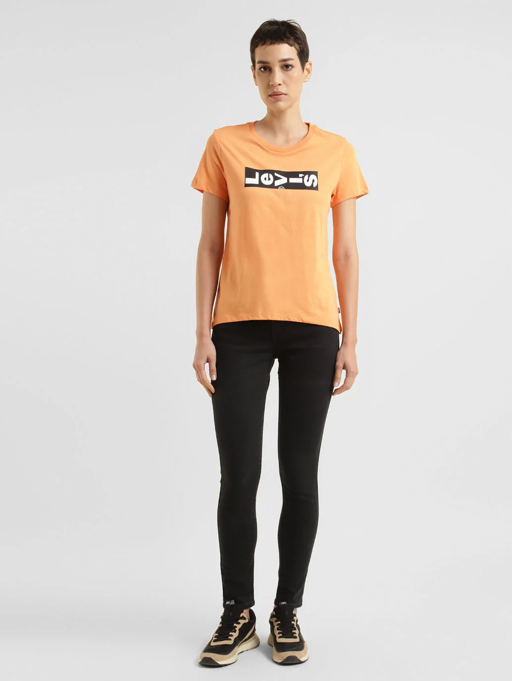 Women's Brand Logo Crew Neck T-shirt - Image 6