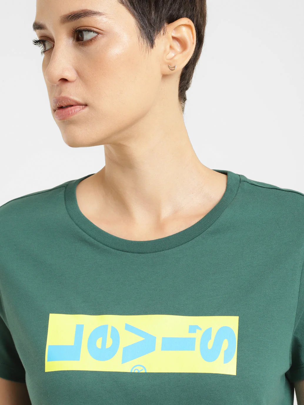 Women's Brand Logo Crew Neck T-shirt - Image 5