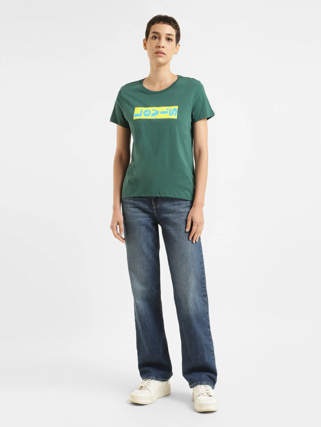 Women's Brand Logo Crew Neck T-shirt - Image 6