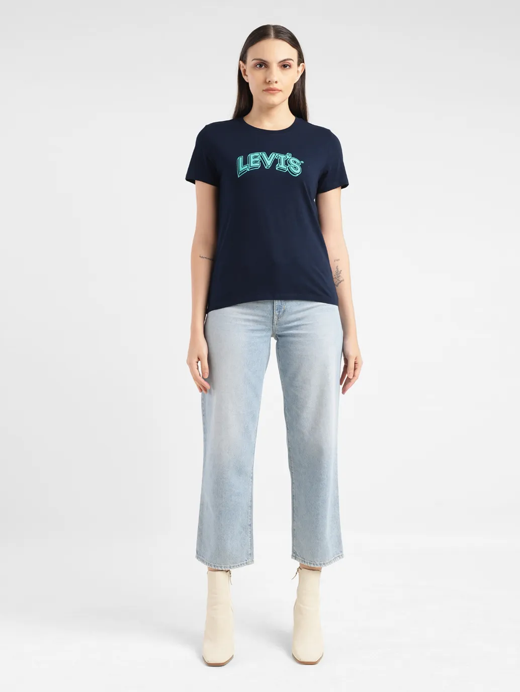 Women's Brand Logo Crew Neck T-shirt - Image 6