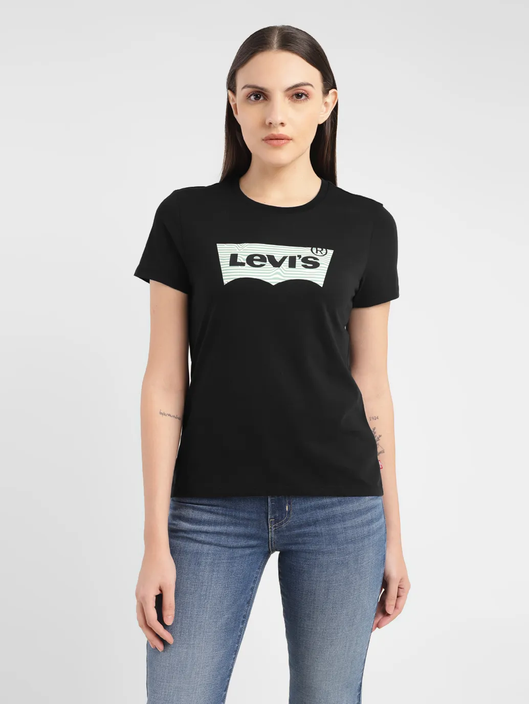 Women's Brand Logo Crew Neck T-shirt - Image 2