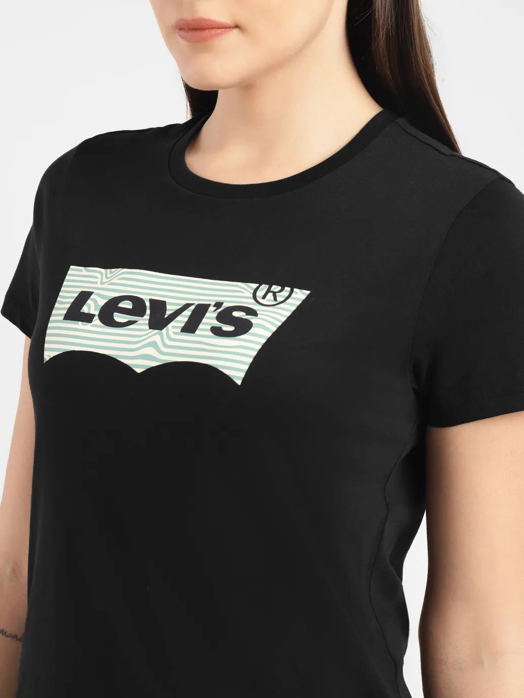Women's Brand Logo Crew Neck T-shirt - Image 5