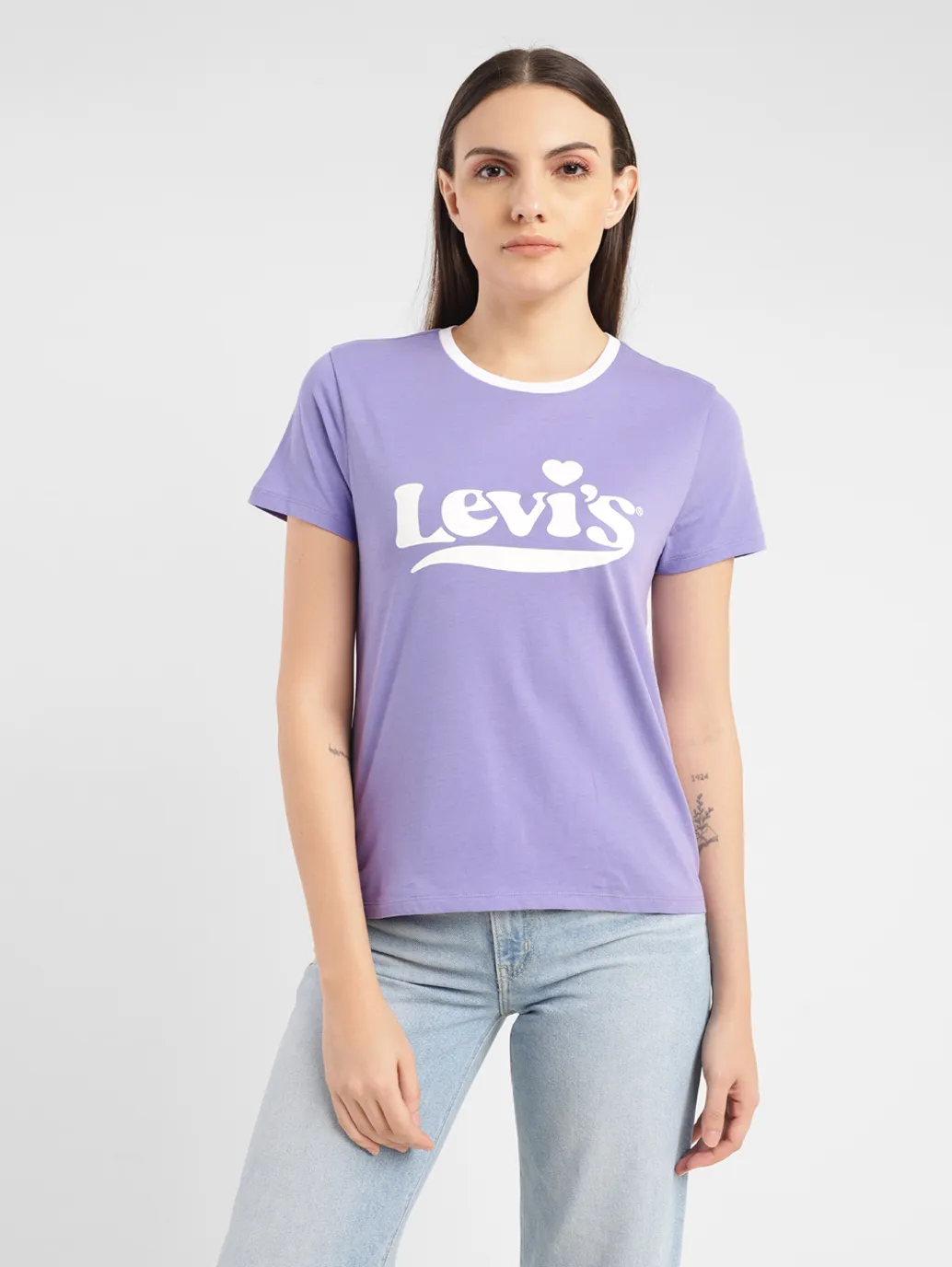 Women's Brand Logo Crew Neck T-shirt - Image 2