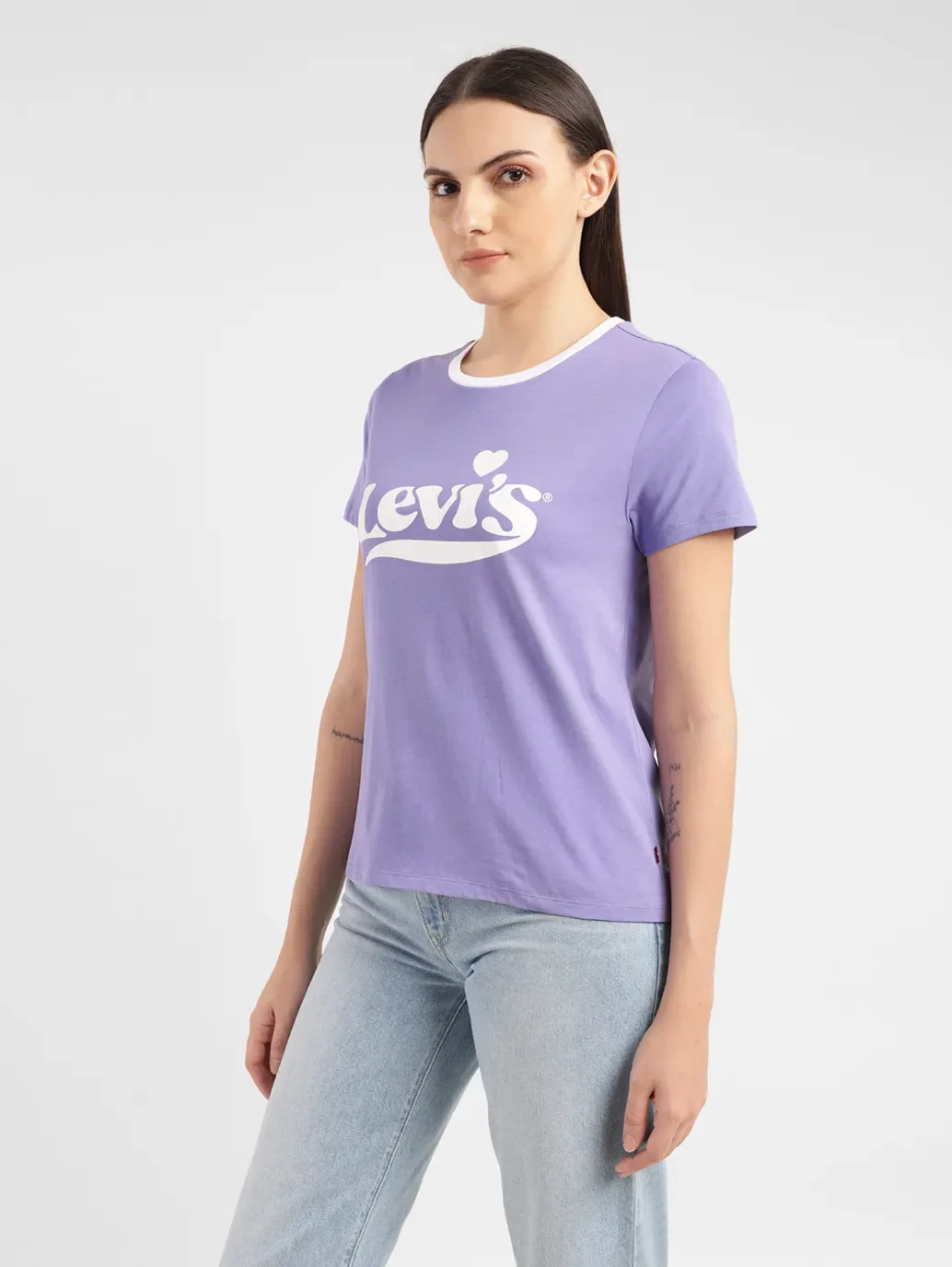 Women's Brand Logo Crew Neck T-shirt - Image 4