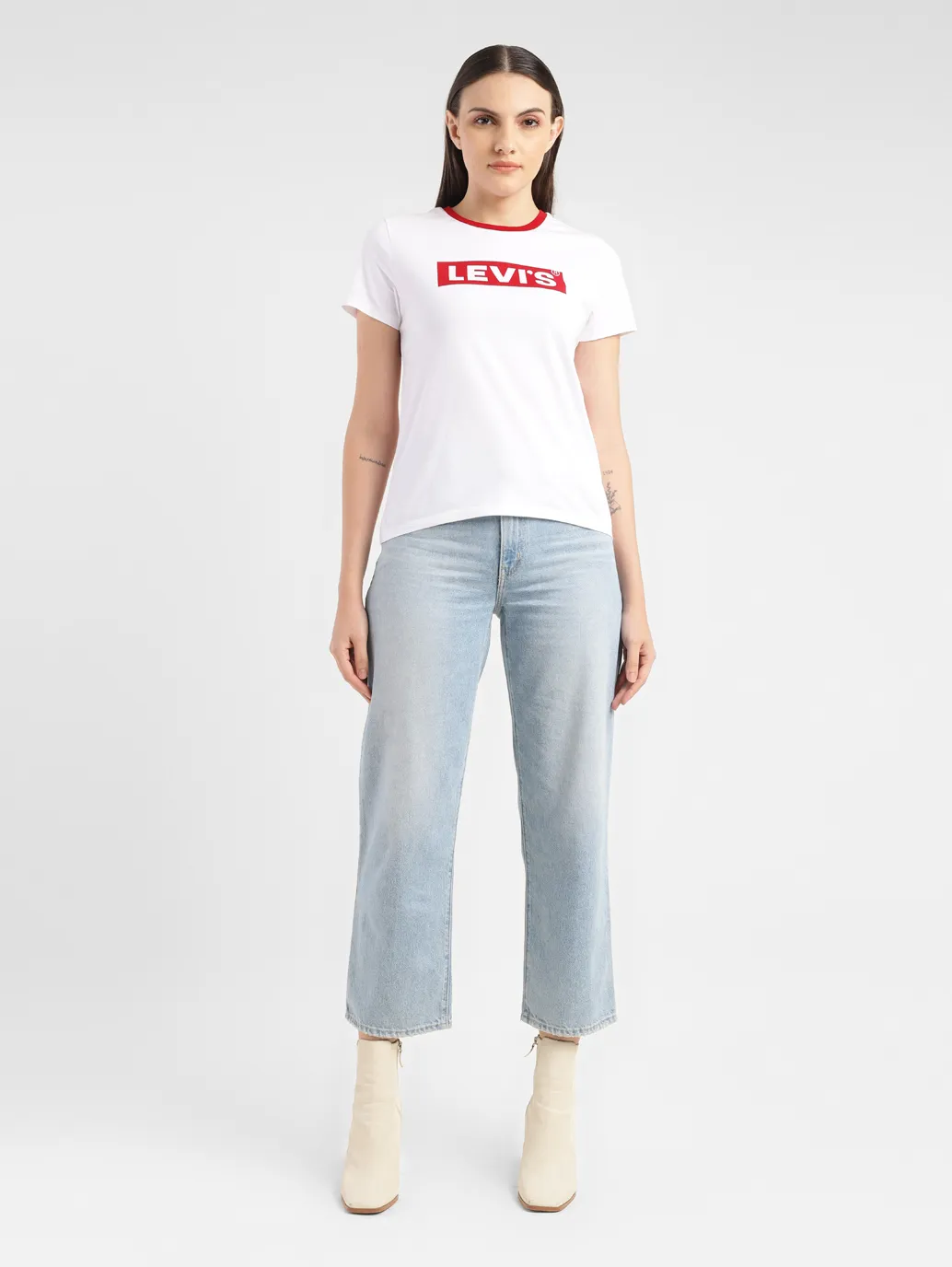 Women's Brand Logo Crew Neck T-shirt - Image 6