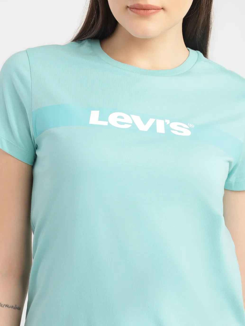 Women's Brand Logo Crew Neck T-shirt - Image 5