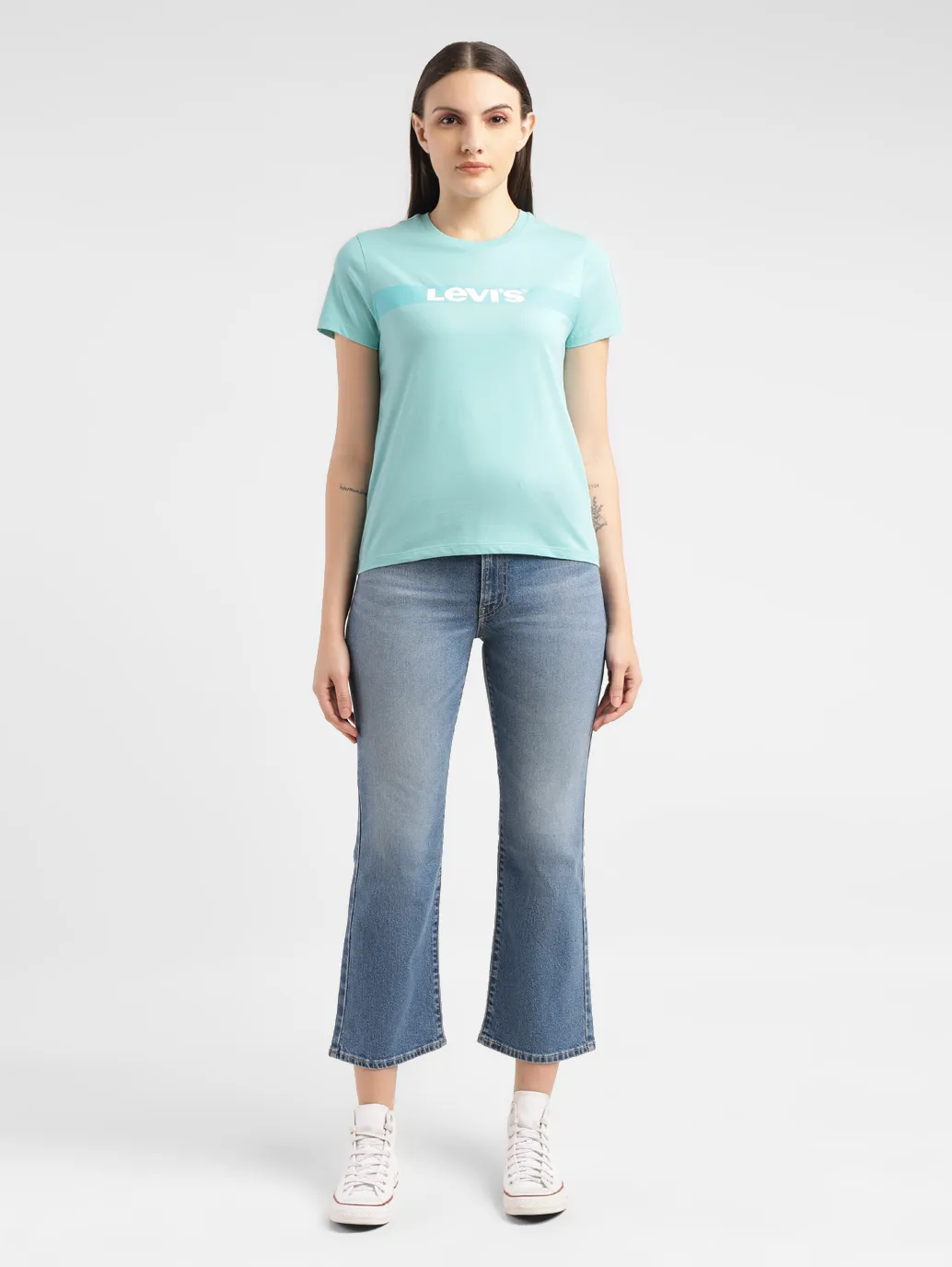 Women's Brand Logo Crew Neck T-shirt - Image 6