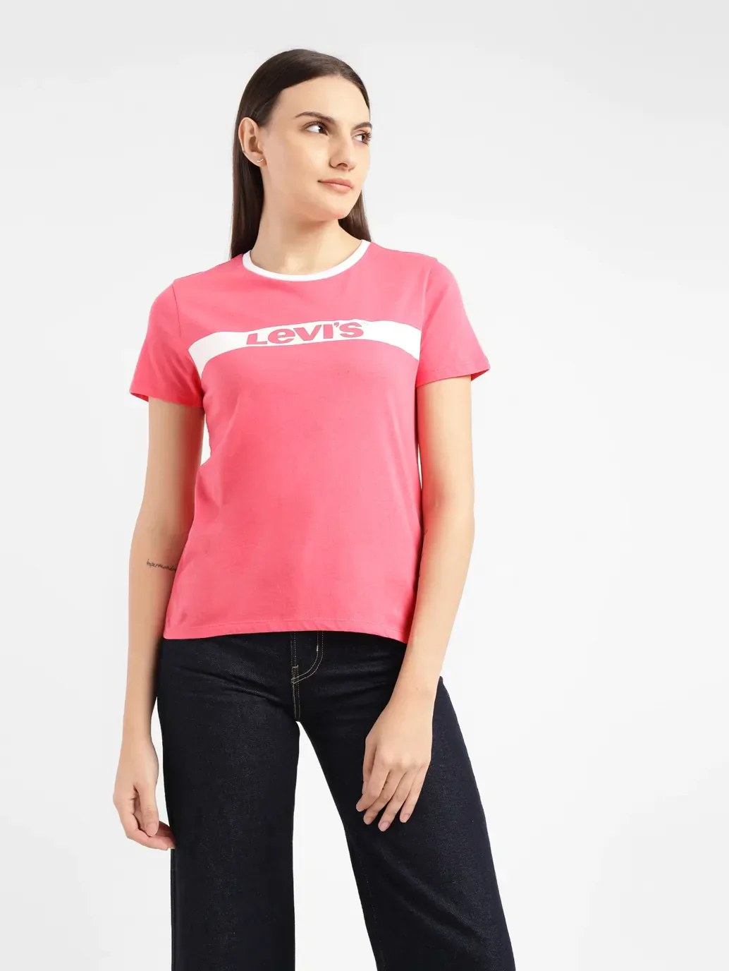Women's Brand Logo Crew Neck T-shirt - Image 6