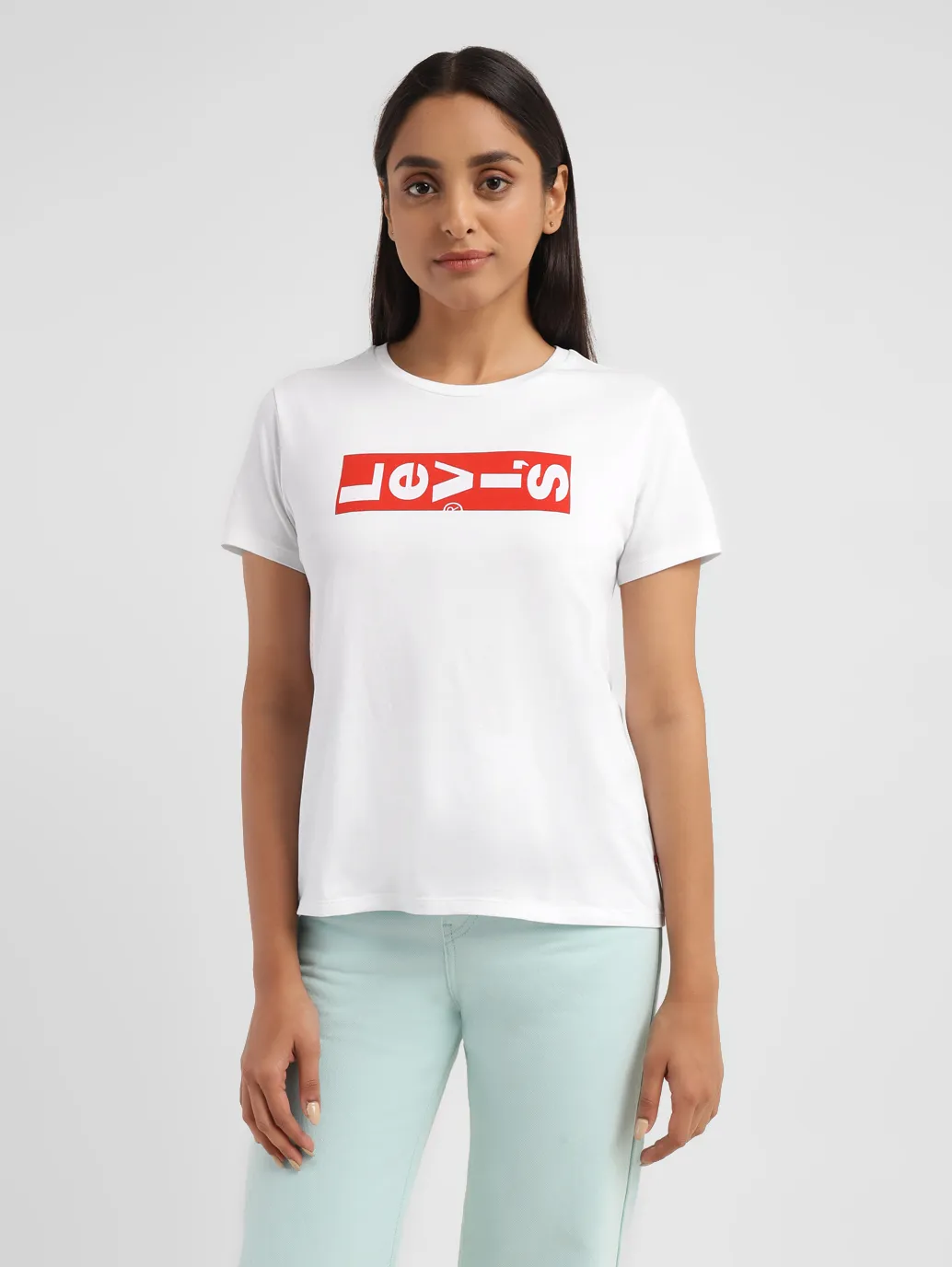 Women's Brand Logo Crew Neck T-shirt - Image 2