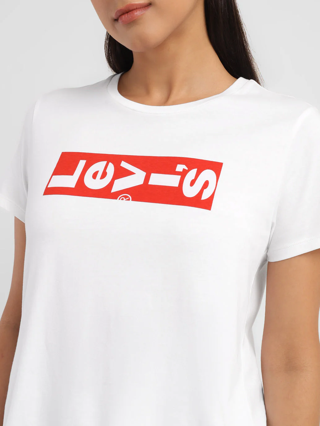 Women's Brand Logo Crew Neck T-shirt - Image 4