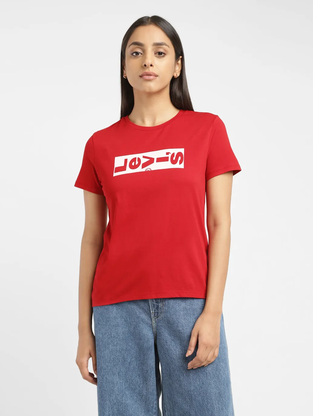 Women's Brand Logo Crew Neck T-shirt - Image 2