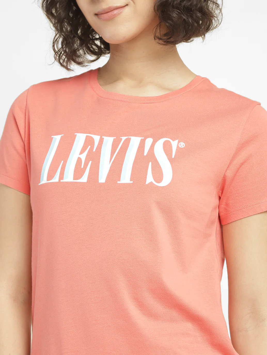 Women's Brand Logo Crew Neck T-shirt - Image 4