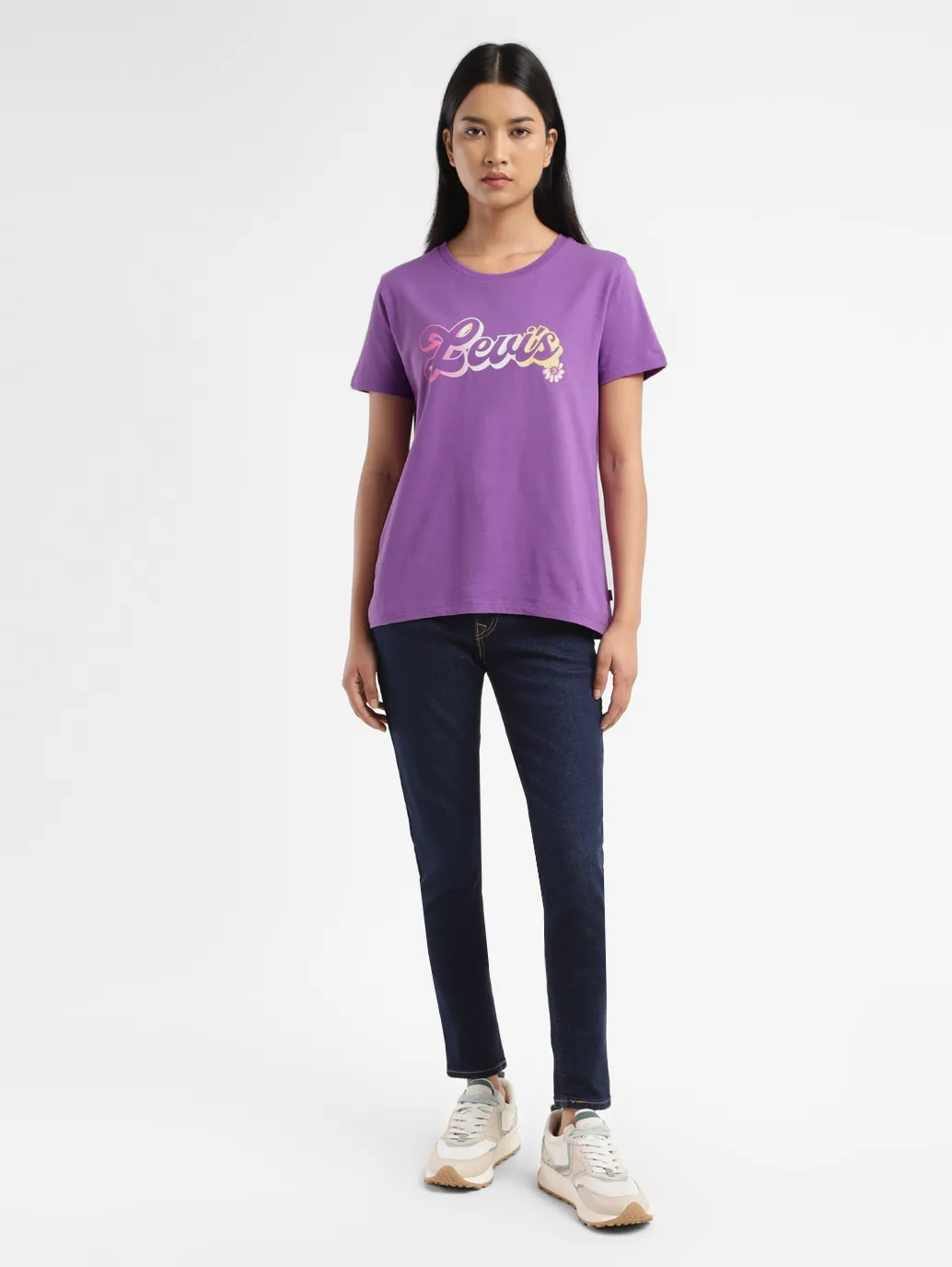 Women's Brand Logo Crew Neck T shirt - Image 6