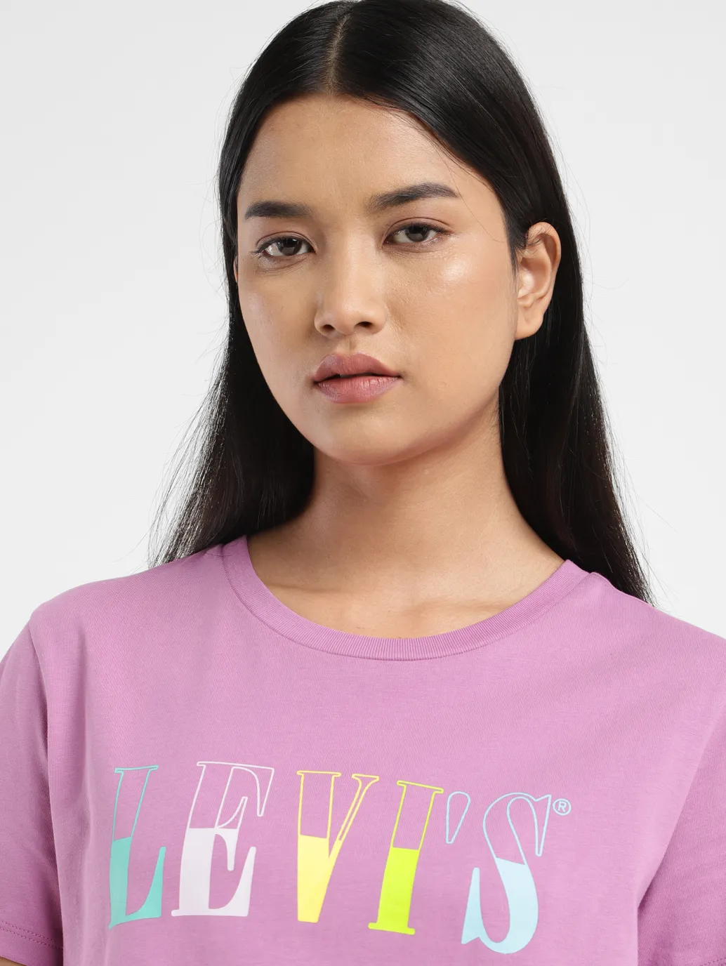 Women's Brand Logo Crew Neck T shirt - Image 5
