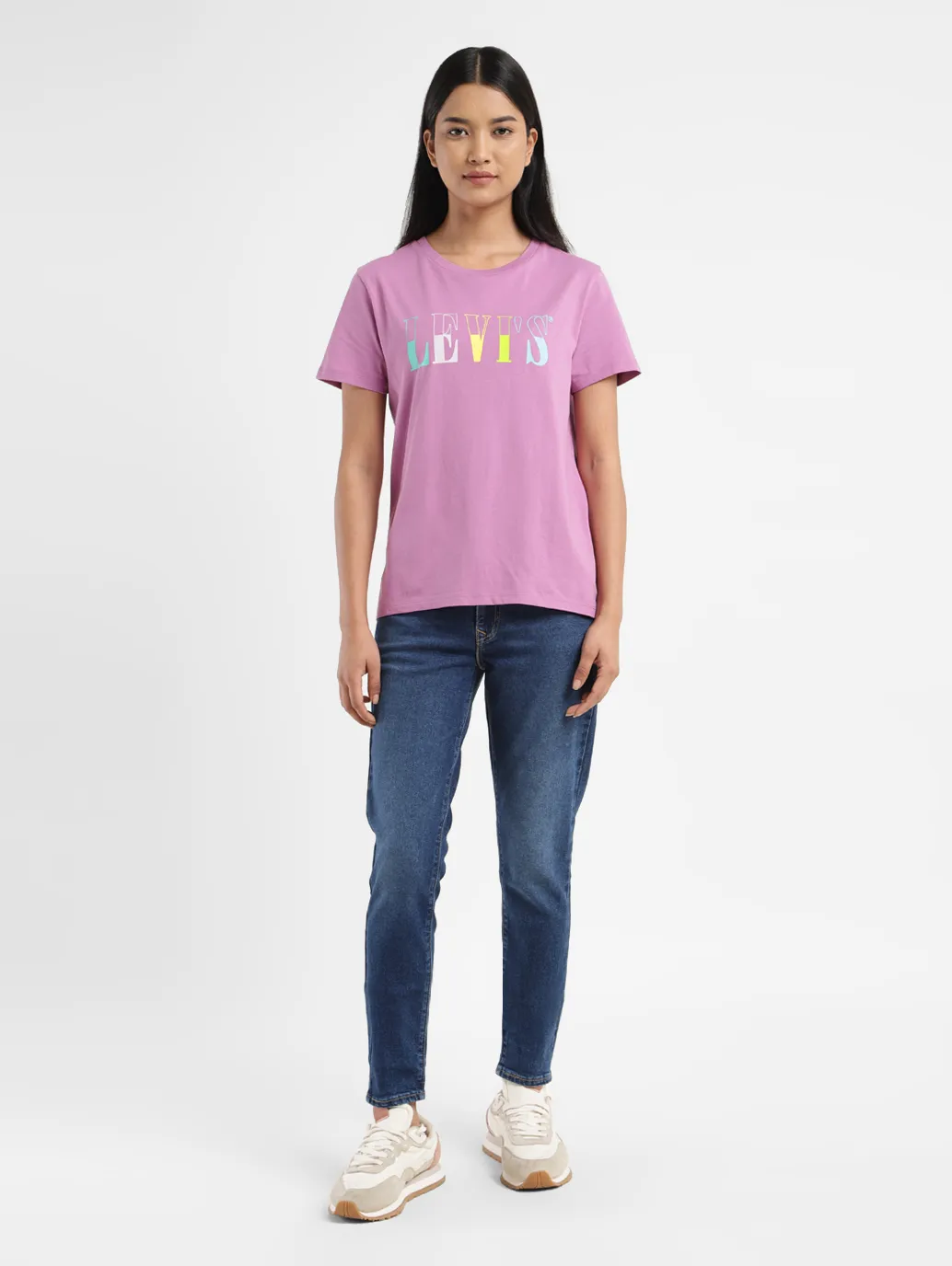 Women's Brand Logo Crew Neck T shirt - Image 6