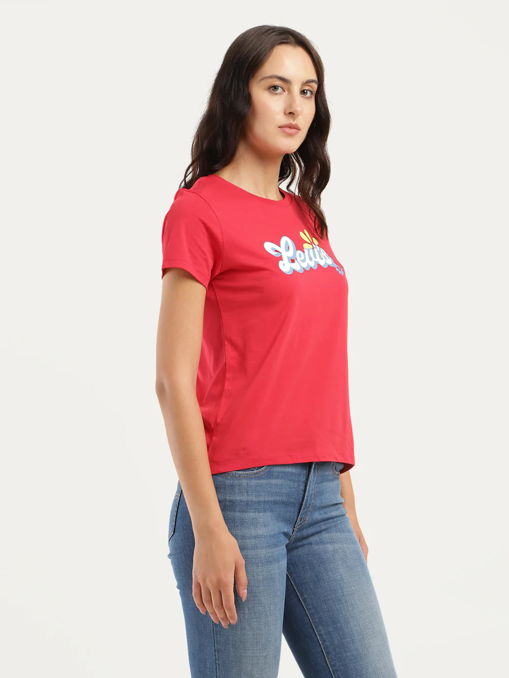 Women's Brand Logo Crew Neck T-Shirt - Image 2